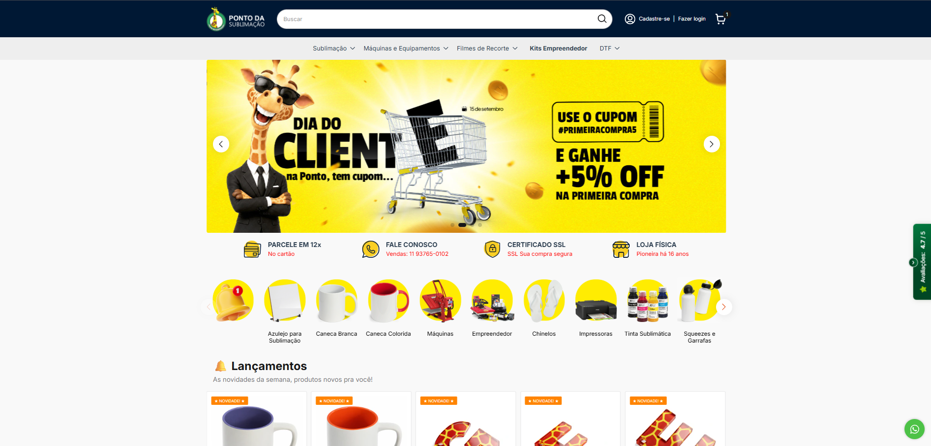 Site Ponto da Sublimação